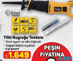 KİWİ TİLKİ KUYRUĞU TESTERE KİWİ TİLKİ KUYRUĞU TESTERE